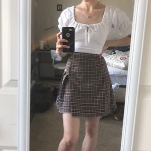 VINTAGE PLAID PLEATED SKIRT!!!